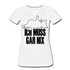 Faule Katze Stinkefinger Ich Muss Gar Nix Lustiges Witziges Frauen Premium T-Shirt - white