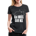 Faule Katze Stinkefinger Ich Muss Gar Nix Lustiges Witziges Frauen Premium T-Shirt - black