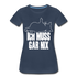Faule Katze Stinkefinger Ich Muss Gar Nix Lustiges Witziges Frauen Premium T-Shirt - navy