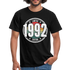 30. Geburtstag 1992 Limited Edition Retro Style Geschenk T-Shirt - black