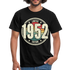 70. Geburtstag 1952 Limited Edition Retro Style Geschenk T-Shirt - black