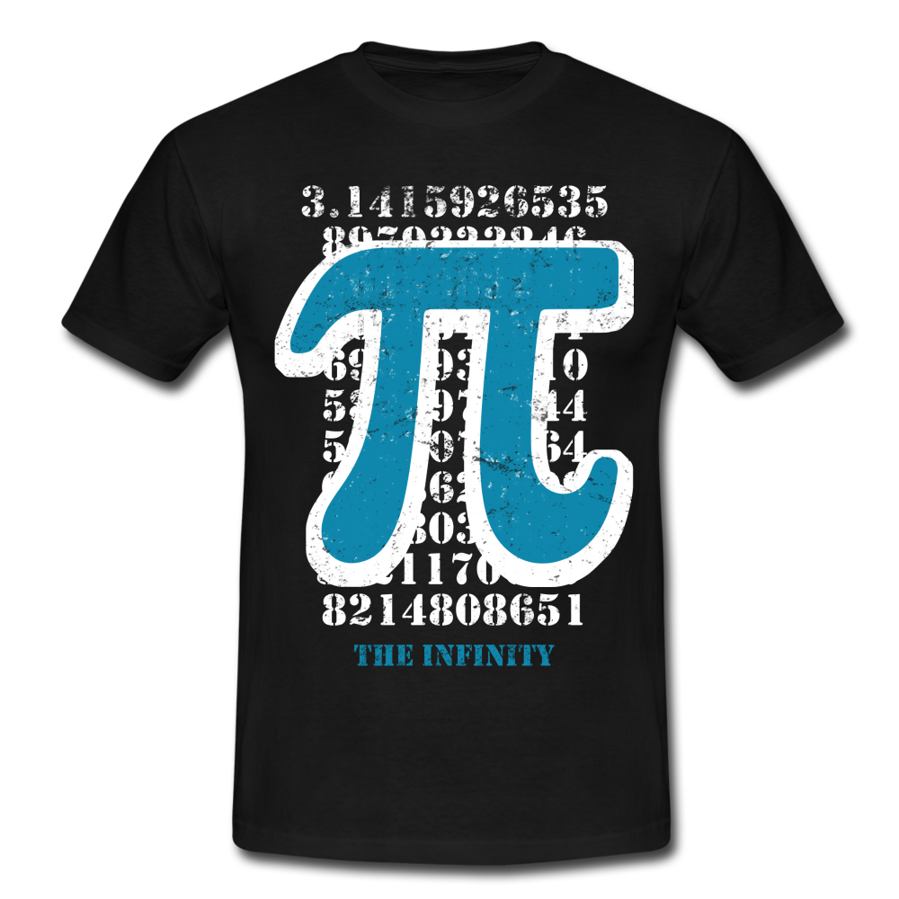 Mathe Lehrer PI T-Shirt Die Unendlichkeit - black