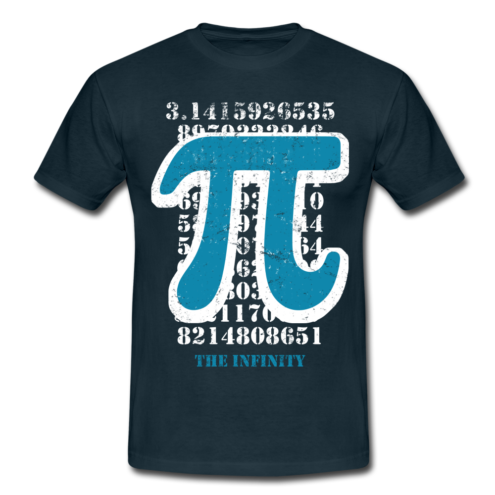 Mathe Lehrer PI T-Shirt Die Unendlichkeit - navy