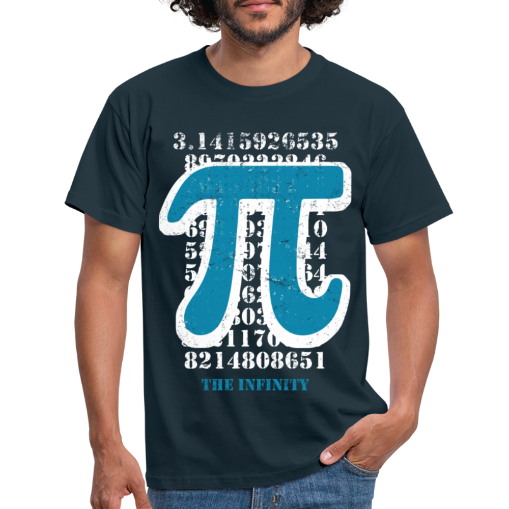 Mathe Lehrer PI T-Shirt Die Unendlichkeit - navy