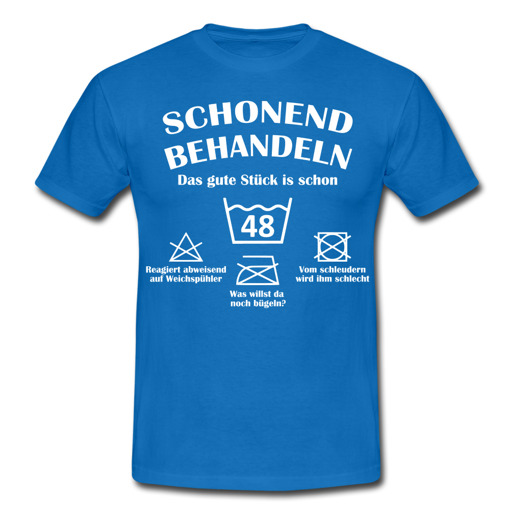 48. Geburtstags T-Shirt Schonend Behandeln - Das gute Stück is schon 48 Lustiges Geschenk Shirt - royal blue