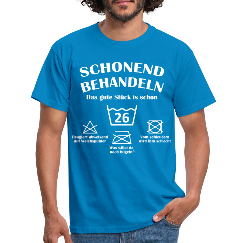26. Geburtstags T-Shirt Schonend Behandeln - Das gute Stück is schon 26 Lustiges Geschenk Shirt - royal blue