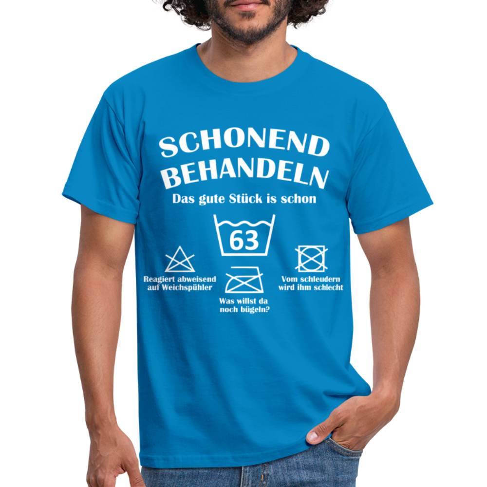 63. Geburtstags T-Shirt Schonend Behandeln - Das gute Stück is schon 63 Lustiges Geschenk Shirt - royal blue