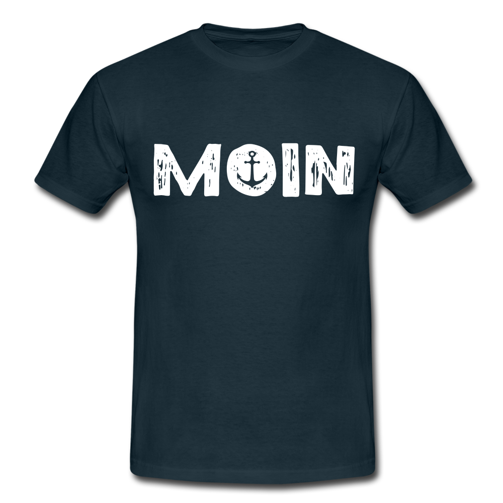 Anker Norddeutsches MOIN Lustiges Männer T-Shirt - navy