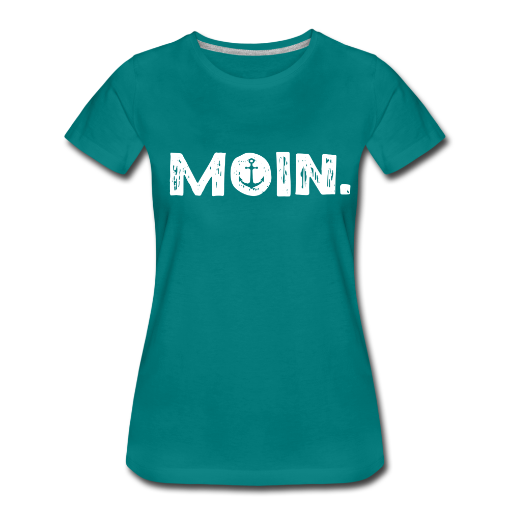 Anker Norddeutsches MOIN Lustiges Frauen Premium T-Shirt - diva blue