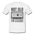 Retro Kassette Tape Not Old I'm Classic Witziges Nostalgie Männer T-Shirt - white