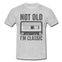 Retro Kassette Tape Not Old I'm Classic Witziges Nostalgie Männer T-Shirt - heather grey