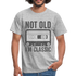 Retro Kassette Tape Not Old I'm Classic Witziges Nostalgie Männer T-Shirt - heather grey