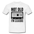 Retro Kassette Tape Not Old I'm Classic Witziges Nostalgie Männer T-Shirt - white