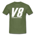 KFZ Mechaniker Mechatroniker V8 Hubraum statt Spoiler Witziges T-Shirt - military green