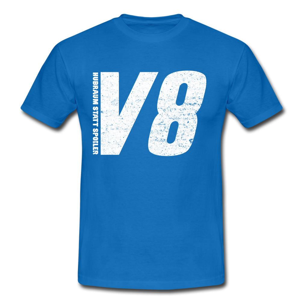 KFZ Mechaniker Mechatroniker V8 Hubraum statt Spoiler Witziges T-Shirt - royal blue