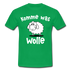Schaf Schäfer Schafhirte Komme was Wolle Lustiges Witziges T-Shirt - kelly green