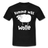 Schaf Schäfer Schafhirte Komme was Wolle Lustiges Witziges T-Shirt - black