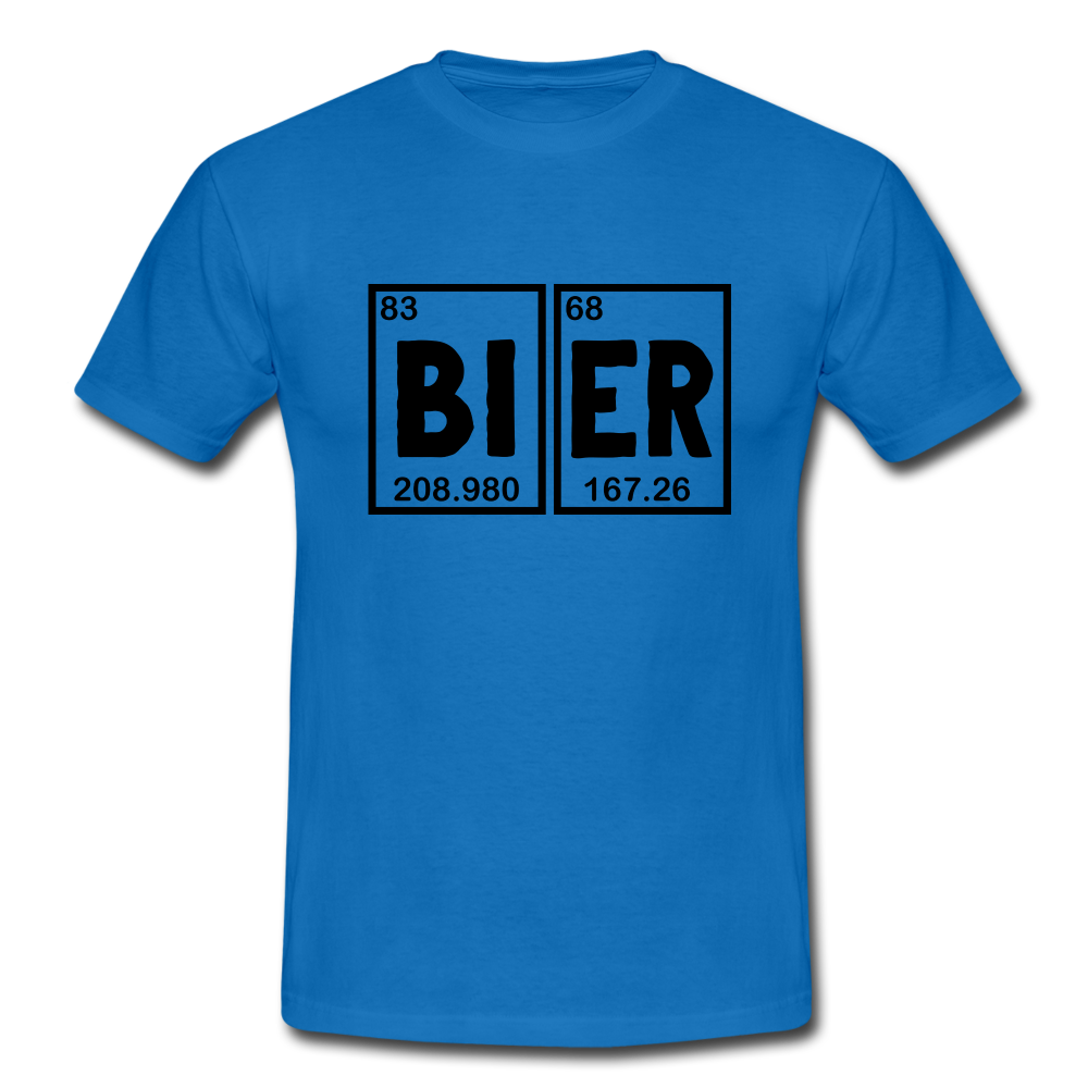 Bier Shirt Perioden System Bier Elemente Witziges T-Shirt - royal blue