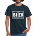 Bier Shirt Perioden System Bier Elemente Witziges T-Shirt - navy
