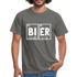 Bier Shirt Perioden System Bier Elemente Witziges T-Shirt - graphite grey