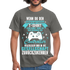 Gamer Shirt Wenn du den Spruch lesen kannst Lustiges Gaming T-Shirt - graphite grey