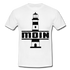 Leuchtturm Moin T-Shirt Im Norden Sagt man Moin Lustiges T-Shirt - white