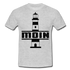 Leuchtturm Moin T-Shirt Im Norden Sagt man Moin Lustiges T-Shirt - heather grey
