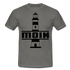Leuchtturm Moin T-Shirt Im Norden Sagt man Moin Lustiges T-Shirt - graphite grey