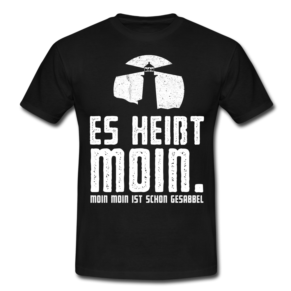 Leuchtturm Es Heißt Moin T-Shirt - black