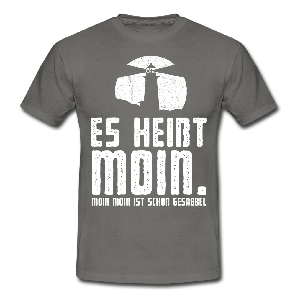 Leuchtturm Es Heißt Moin T-Shirt - graphite grey