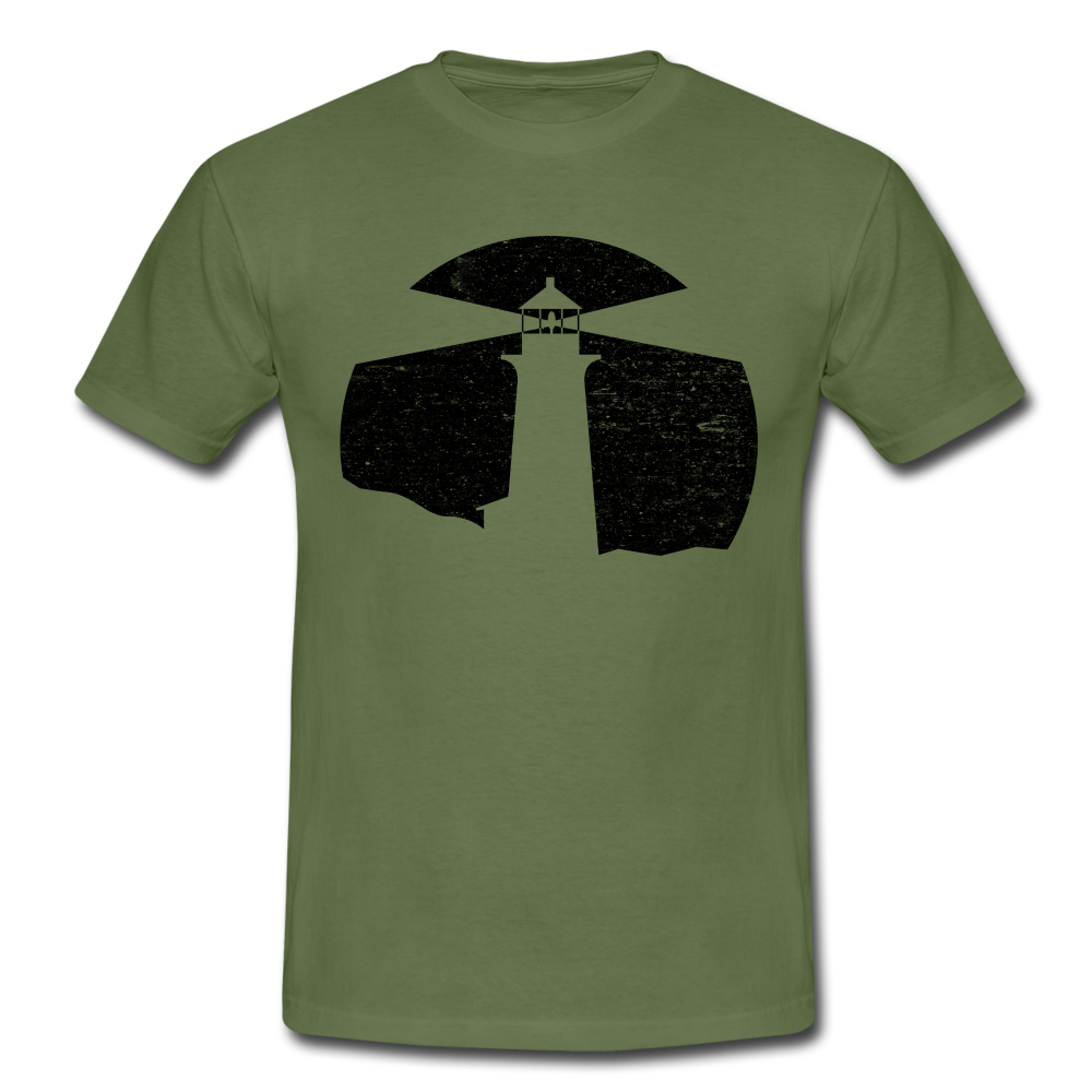 Leuchtturm Shirt Geschenk für echte Fischköpfe lustiges T-Shirt - military green