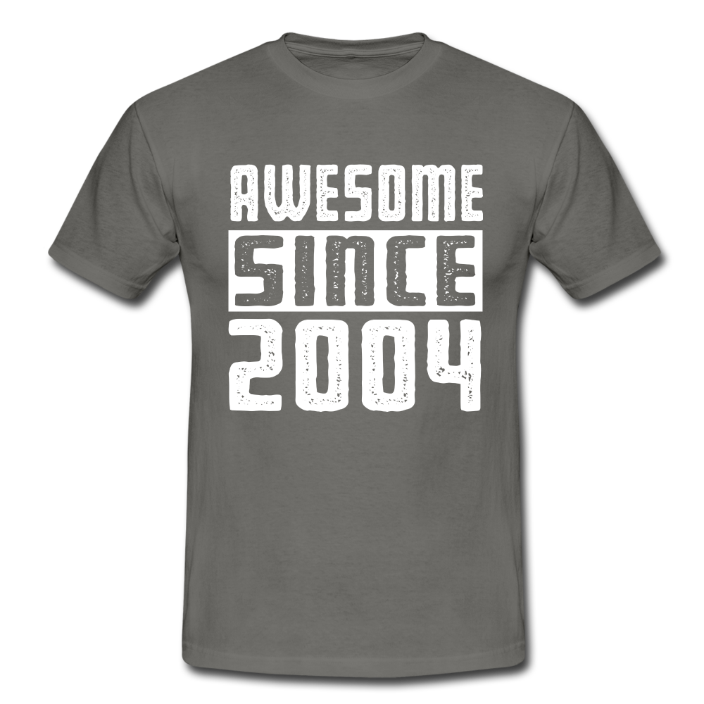 Geboren 2004 Geburtstags Shirt Awesome since 2004 Geschenk T-Shirt - graphite grey