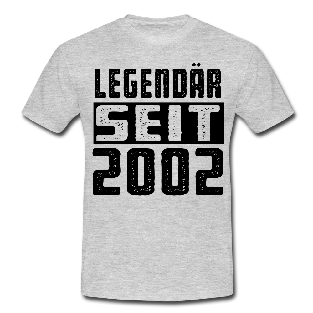 Geboren 2002 Geburtstags Shirt Legendär seit 2002 Geschenk T-Shirt - heather grey