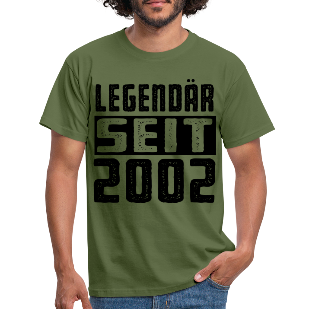 Geboren 2002 Geburtstags Shirt Legendär seit 2002 Geschenk T-Shirt - military green