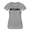 Frauen Premium T-Shirt Witziger Spruch Plattdeutsch Norddeutsch Nütztja nix T-Shirt - heather grey