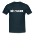 T-Shirt Witziger Spruch Plattdeutsch Norddeutsch Nützt ja nix T-Shirt - navy