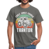 Bauern Traktor Shirt coole Jungs fahren Traktor Retro Style T-Shirt - graphite grey