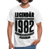 40. Geburtstag Geboren 1982 Zur Perfektion gereift Geschenk T-Shirt - white