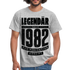 40. Geburtstag Geboren 1982 Zur Perfektion gereift Geschenk T-Shirt - heather grey