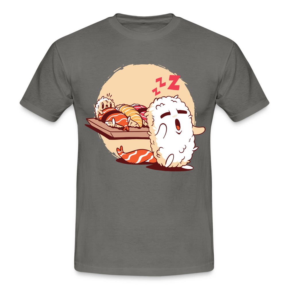 Sushi schlafwandelt Lustiges Geschenk T-Shirt für Sushi Freunde - graphite grey