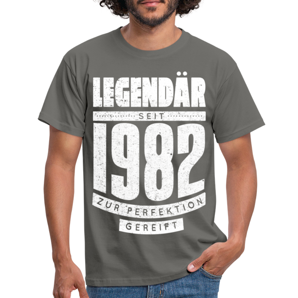 40. Geburtstag Geboren 1982 Zur Perfektion gereift Geschenk T-Shirt - graphite grey