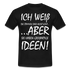 Witziges Shirt - Ich weiß die Stimmen sind nicht echt Lustiges T-Shirt - black