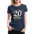 20. Mädels Geburtstag 20 Years of Awesome Geburtstags Geschenk Premium T-Shirt - navy