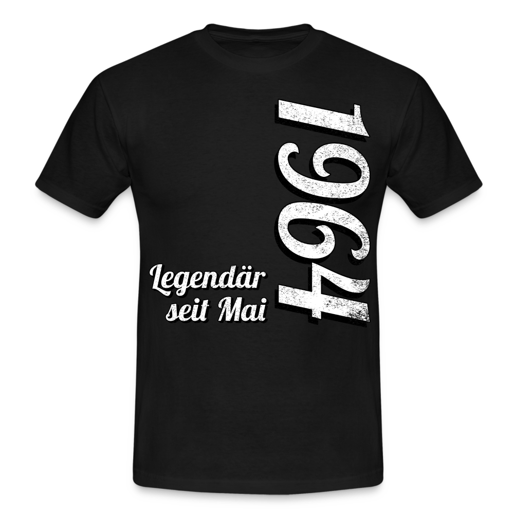 Geburtstags Geschenk Shirt Legendär seit Mai 1964 T-Shirt - black
