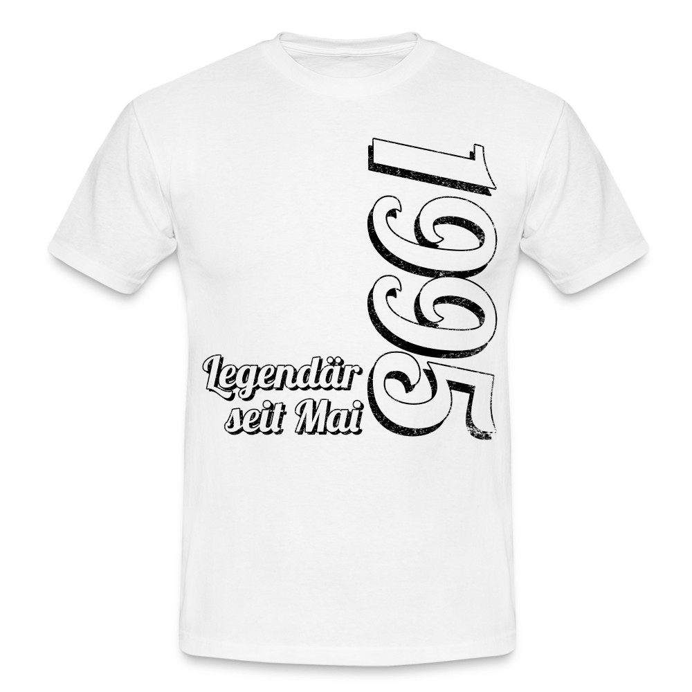 Geburtstags Geschenk Shirt Legendär seit Mai 1995 T-Shirt - white