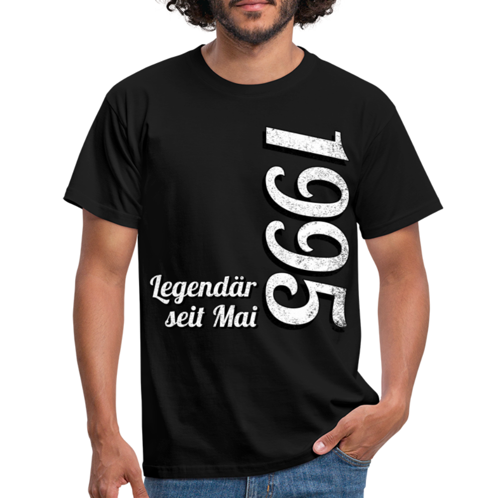 Geburtstags Geschenk Shirt Legendär seit Mai 1995 T-Shirt - black