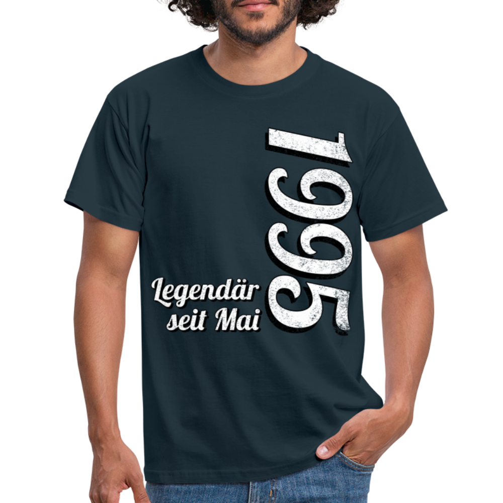 Geburtstags Geschenk Shirt Legendär seit Mai 1995 T-Shirt - navy