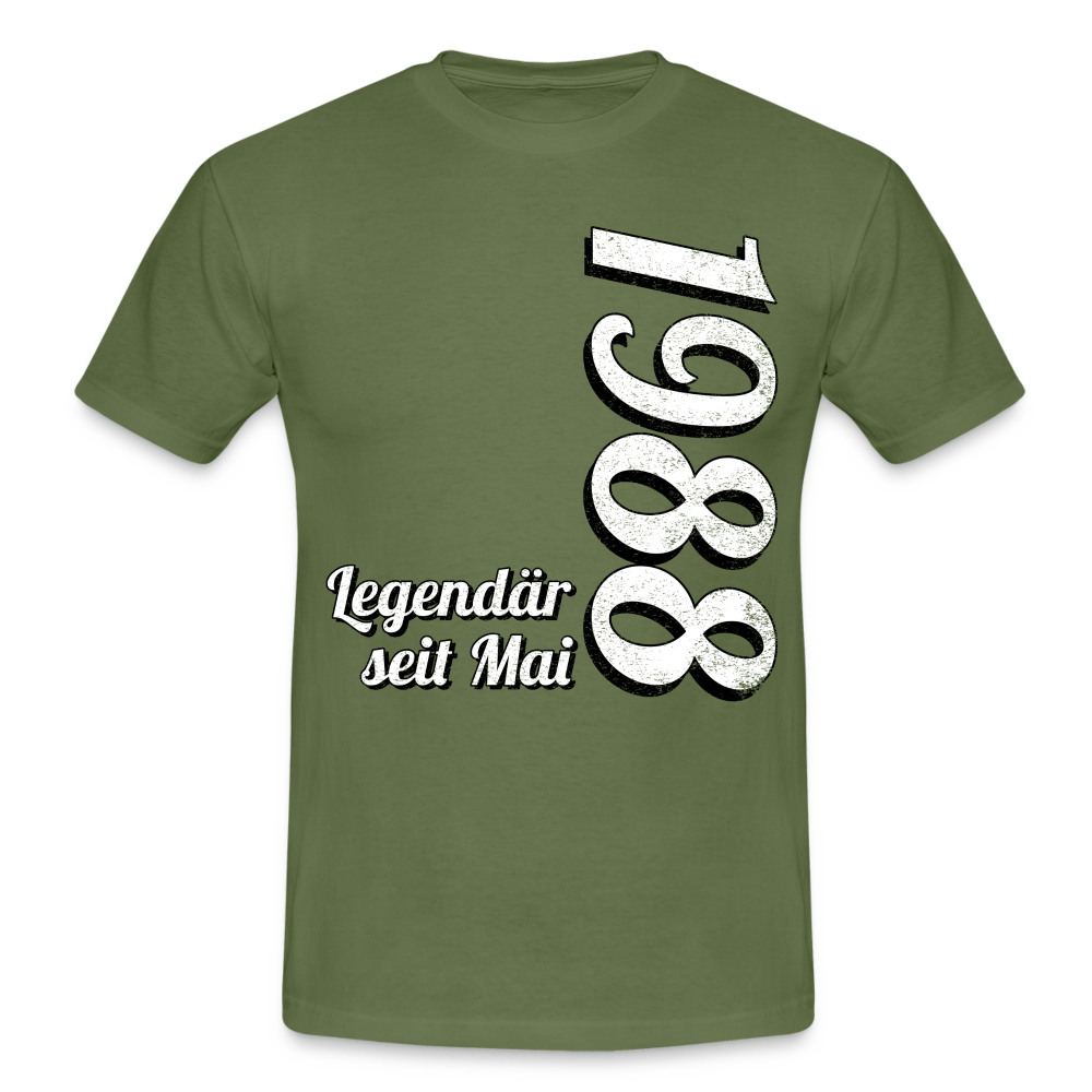 Geburtstags Geschenk Shirt Legendär seit Mai 1988 T-Shirt - military green