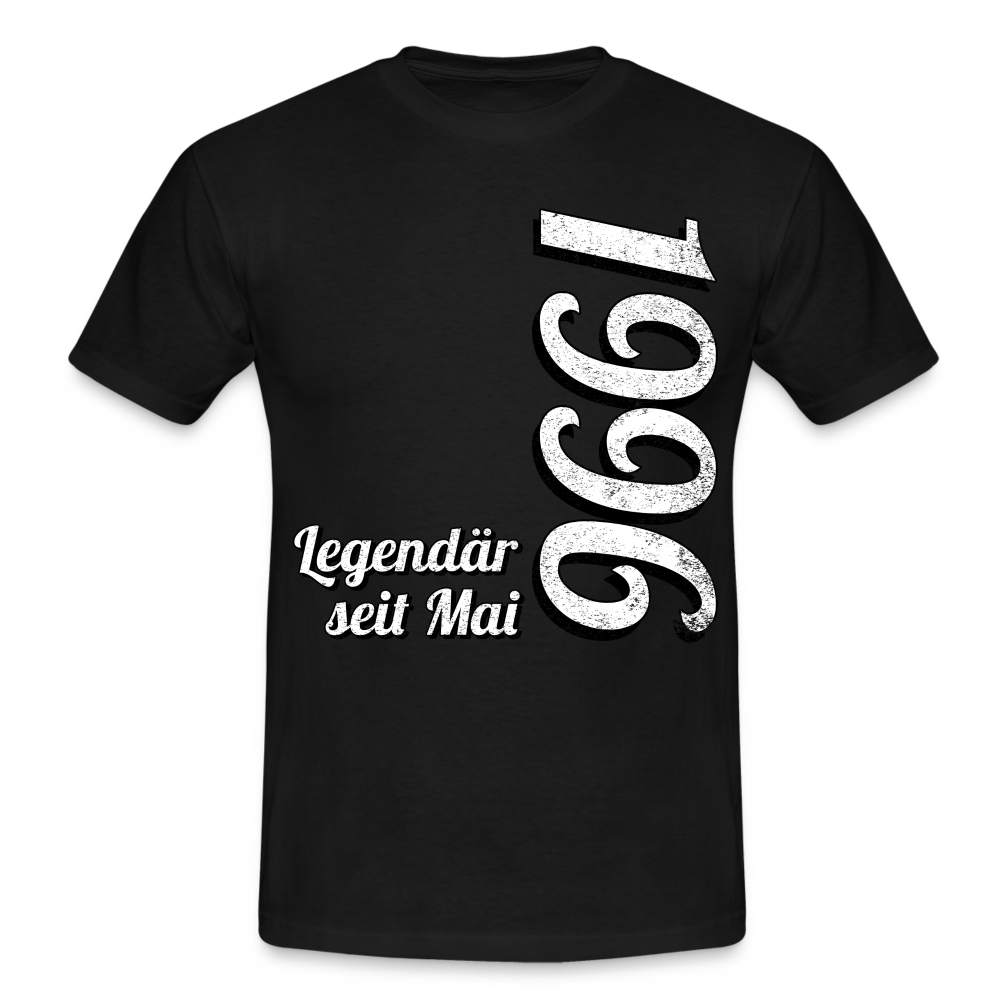 Geburtstags Geschenk Shirt Legendär seit Mai 1996 T-Shirt - black