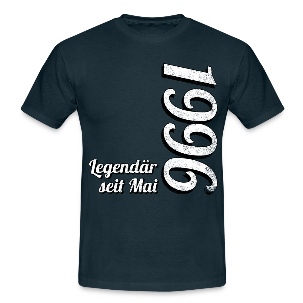 Geburtstags Geschenk Shirt Legendär seit Mai 1996 T-Shirt - navy